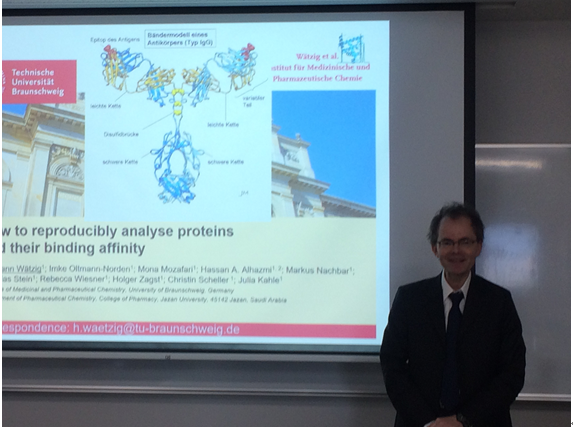 Dr. Hermann Watzig of Technische Universitat Braunschweig visited and held a seminar